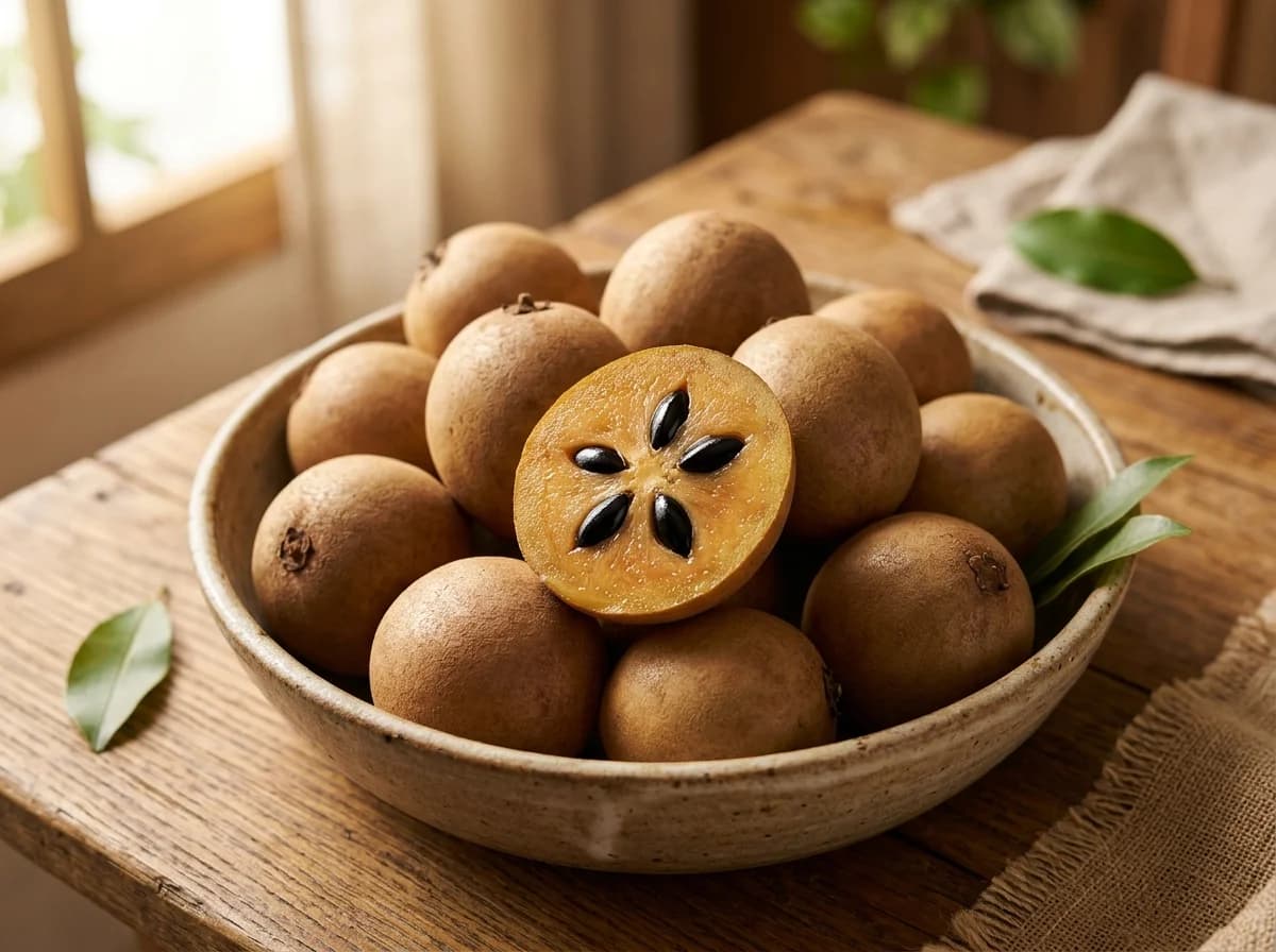 Sapota (Chiku) — Kalipatti product visual for export sourcing