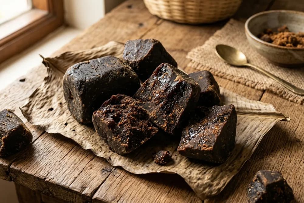 Palm Jaggery — Palmyra or Coconut Palm — Species to Confirm product visual for export sourcing